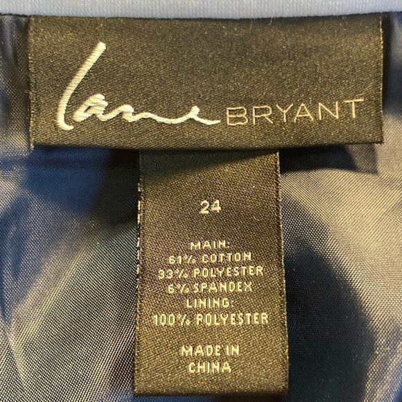 Lane Bryant SZ24 Navy & White stripe moto jacket Nautical Sailor Coastal Preppy - Picture 10 of 12